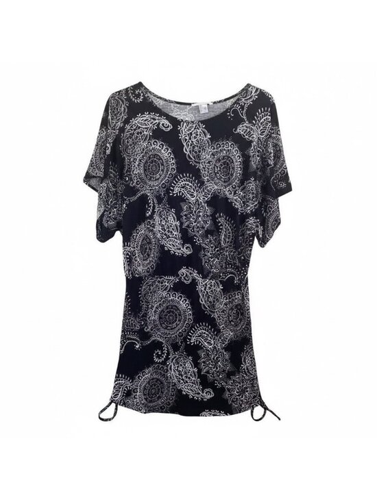 Dresses & Skirts - NWT Paisley Print Mini Dress – Black & White